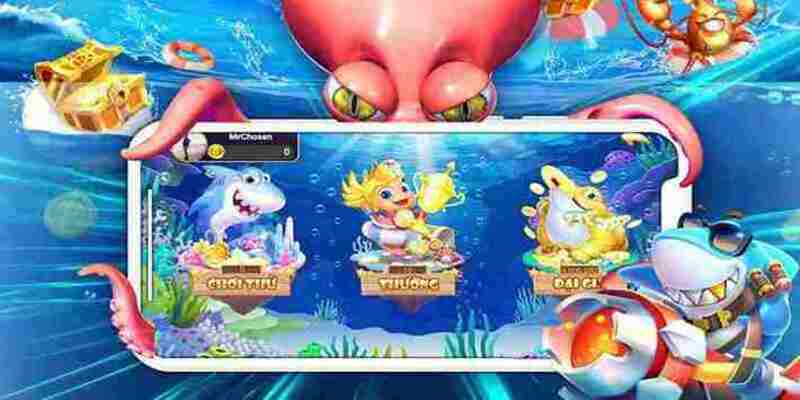 Giao diện game bắn cá KUBET trực quan